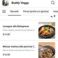 These 2 were our choice. What a perfect 1st dinner in Rome… will come back to try other menus again   at Buddy VEGGY in Rome