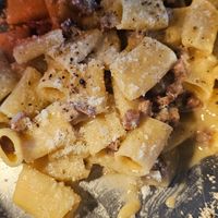 Pasta carbonara at Buddy VEGGY in Rome