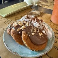 Pancakes with Nutella and whopper cream at Buddy VEGGY in Rome