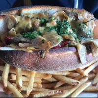 vegan phillycheesesteak at BBD's in Rocky Point