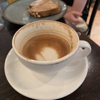 Great coffee with plant based mills  at roots - Lintheschergasse in Zurich