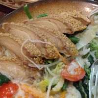 Crispy Vegan Duck (on green curry)  at Savory Chay in Berlin