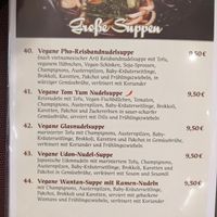 Menu - big soups. at Savory Chay in Berlin