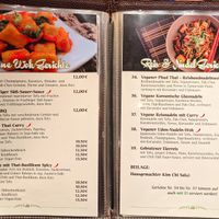 Menu page at Savory Chay at Savory Chay in Berlin