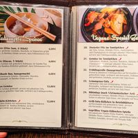 Menu page at Savory Chay at Savory Chay in Berlin