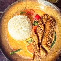 Massaman curry with vegan duck   at Savory Chay in Berlin