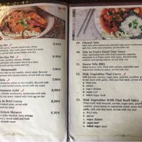 menu at Savory Chay in Berlin