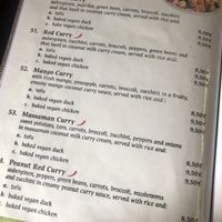 menu at Savory Chay in Berlin