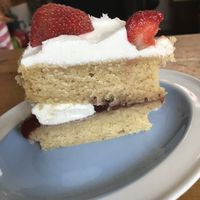 Victoria sponge  at The Garden Shed Cafe in Leamington Spa