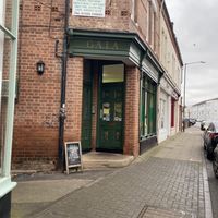 entrance to garden shed cafe through this alley :) at The Garden Shed Cafe in Leamington Spa