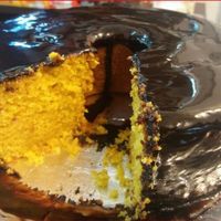 Cenoura com Chocolate / Carrot with Chocolate
 at Cantinho da Terra in Santos