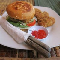 Tempeh Burger  at Namora Vegetarian in 