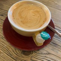 Soy decaf latte  at Lounges - Brasco Lounge in Liverpool