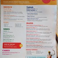 Vegan Menu at Lounges - Brasco Lounge in Liverpool