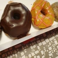 Chocolate donut at Cartems Donuts - Main St in Vancouver