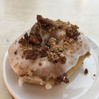 Vegan pear crumble donut  at Cartems Donuts - Main St in Vancouver