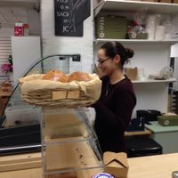 The industrious owner of Oh My Goodness hard at work. at Oh My Goodness in Eastbourne