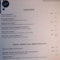 Starters at Zum Wohl in Vienna