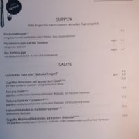 Soups and salads at Zum Wohl in Vienna