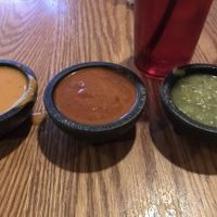 3/4 of the salsa bar - pathetic   at Tex Tubb's Taco Palace in Madison