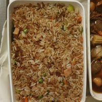 Bruine nasi zonder ei at De Oude Plek in Rotterdam