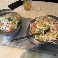 nasi and bami at De Oude Plek in Rotterdam