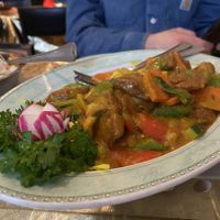 Mock meat curry  at De Oude Plek in Rotterdam