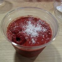 Raspberry chia pudding. This is simple, but yet delicious. It tastes like raspberry jam, just a bit less sweet. at Copper Branch - 600 Maisonneuve W/O in Montreal