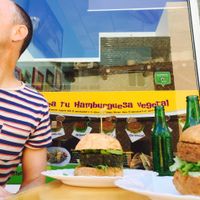 Whopping vegan burgers! at D.Sanchez Fresh Food in Fuerteventura