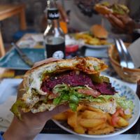 D. Sánchez burger:) Yuuum!!  at D.Sanchez Fresh Food in Fuerteventura