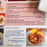 Menu  at Pika's Cafe in Guam
