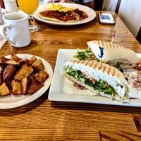 Fried potatoes and veggie sandwich at Pika's Cafe in Guam