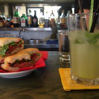 Cocktail and Foccacia  at Gorilla Bianco in Querceta