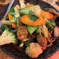 Stir Fry Noodles at Golden Lotus Vegan in Newtown