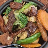 Hot pot at Golden Lotus Vegan in Newtown