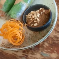 Fresh spring rolls at Golden Lotus Vegan in Newtown