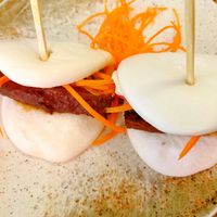 Vegan Duck Baos  at Golden Lotus Vegan in Newtown