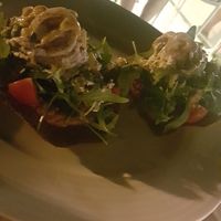 empanadas in low light at Art of Raw at The Garden Lounge in Zadar