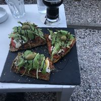 Raw pizza - very filling! at Art of Raw at The Garden Lounge in Zadar