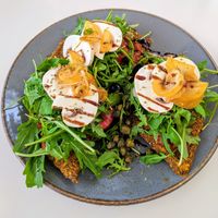 Vegan pizza at Art of Raw at The Garden Lounge in Zadar