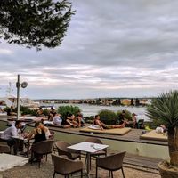 Outdoor garden  at Art of Raw at The Garden Lounge in Zadar