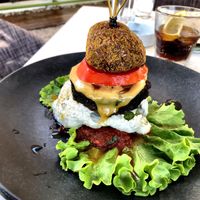 Burger at Art of Raw at The Garden Lounge in Zadar