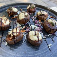 Mushrooms at Art of Raw at The Garden Lounge in Zadar