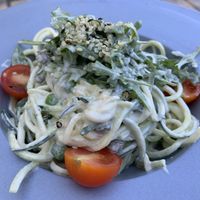 Spaghetti at Art of Raw at The Garden Lounge in Zadar