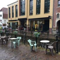 You can sit outside by the canal. at SEM Sla En Meer in Amersfoort