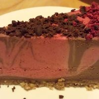 Delicious raw cheesecake....There are so many great options, it's hard to choose at Sip Kitchen in Auckland