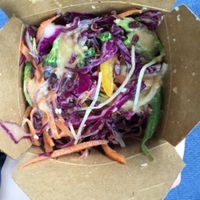 raw pad Thai salad  at Sip Kitchen in Auckland