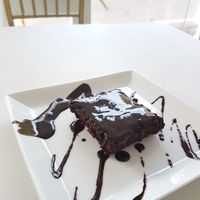 The famous brownie! at Smokey's The Brownie Bar in Colombo