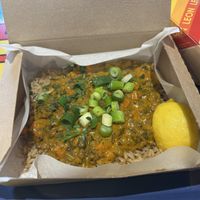 Vegan lentil masala  at LEON - Bankside in South East London