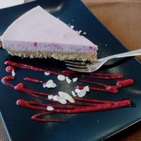 The most amazing cheesecake I've ever tasted!! at Bio Essere in Arco